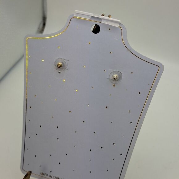 EyeCandy Los Angeles Chandelier Pierce Earrings Gold-tone Marquis Rhinestone NWT - Picture 3 of 7